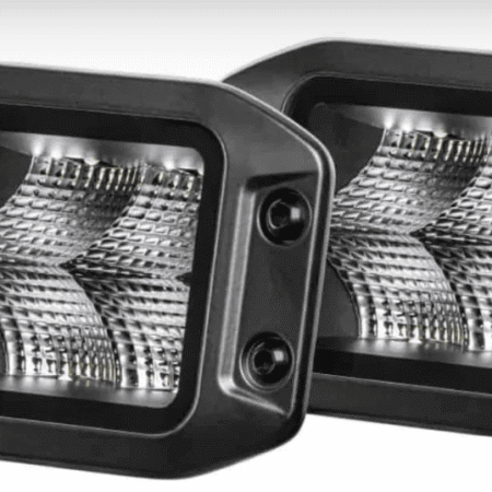 Hella LED Black Magic 3.2″ Cube Kit – (Flush Mount) – Set of 2