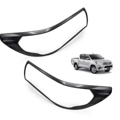 Toyota Hilux Headlight Trims Fits 2016 – 2020 Models