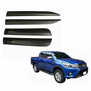Toyota Hilux Revo Rocco 4 Dr Side Door Body Cladding Guard Black