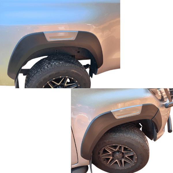 Toyota Hilux 2016+ Revo And Rocco Wheel Arches / Fender Flare With Insert Grey