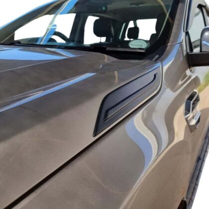 Ranger T7 Bonnet Garnish 2016+Matt Black Set Of 2