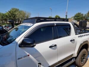 Hilux 2016-2020 Black Weather Shields Satin Black