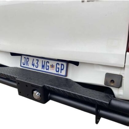 Toyota Hilux Rear Replacement Double Tube Tow Bar Bumper Steel 2016 to 2020