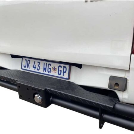 Toyota Hilux Rear Replacement Double Tube Tow Bar Bumper Steel 2016 to 2020