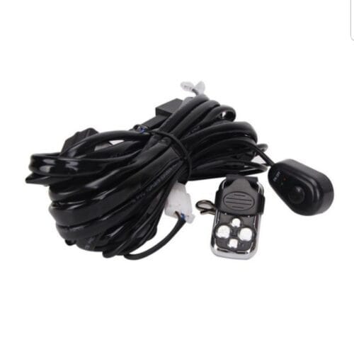 Wiring harness kit & switch – 2 lights – With remote