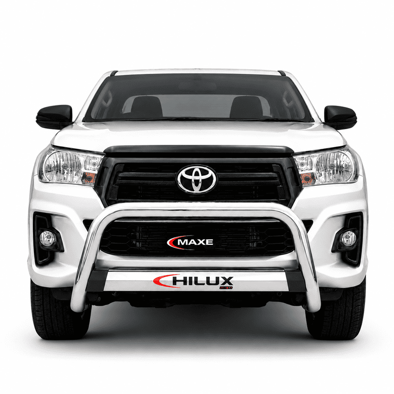 Toyota Hilux GD6 Nudge bar Stainless (2016 to 2020) at Bromvoel Outdoor Accessories