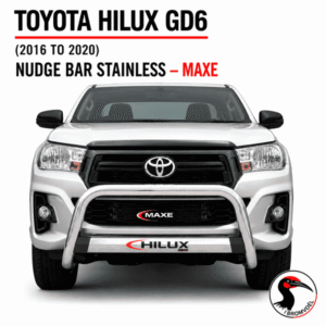 Toyota Hilux GD6 Nudge bar Stainless (2016 to 2020) at Bromvoel Outdoor Accessories