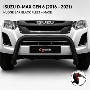 Isuzu D-Max Gen 6 (2016 - 2021) Nudge Bar BLACK FLEET at Bromvoel Outdoor Accessories