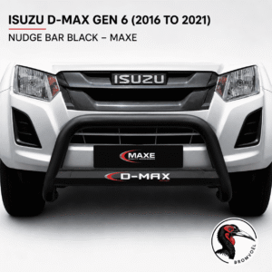 Isuzu D-Max Gen 6 (2016 - 2021) Nudge Bar BLACK FLEET at Bromvoel Outdoor Accessories