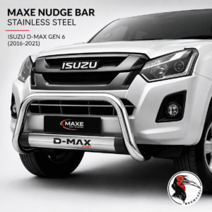 Isuzu D-Max Gen 6 (2016-2021) Nudge Bar Stainless Steel at Bromvoel Outdoor Accessories