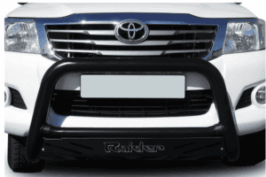Toyota Hilux D4D Black Nudge Bar with Sump Guard - MAXE Bromvoel