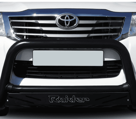 Toyota Hilux D4D Black Nudge Bar with Sump Guard - MAXE Bromvoel