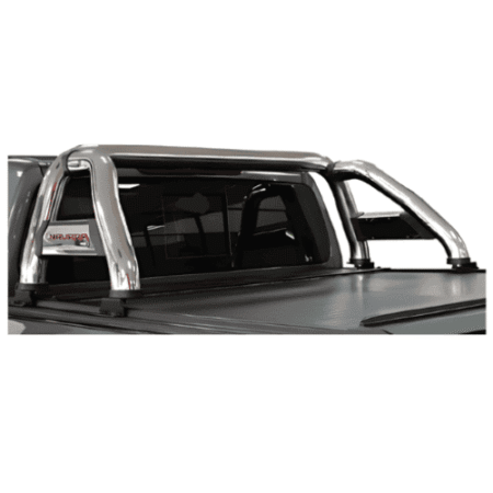 Navara Stainless Steel Roll Bar DCab RollaTop Compatible – MAXE Bromvoel