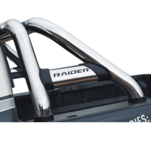 Hilux D4D Sports Bar Stainless with black base plates oval range Artav
