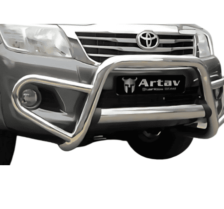 Hilux Tri Bumper Stainless Artav Oval Range Bromvoel