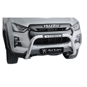 Isuzu Gen 7 VCross branded PDC friendly nudge bar stainless Artav - bromvoel