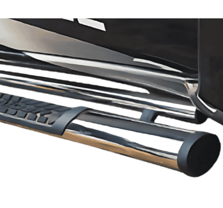 Toyota Hilux D4D Side Steps double cab stainless The oval range bromvoel