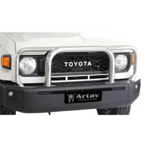 Toyota Landcruiser 70 Series Grill Guard Stainless - Artav Bromvoel