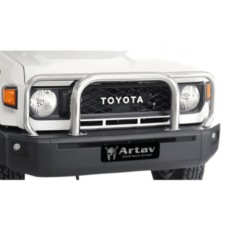 Toyota Landcruiser 70 Series Grill Guard Stainless - Artav Bromvoel
