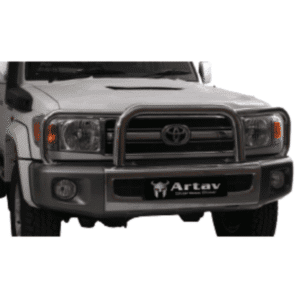 Toyota Landcruiser 70 series Grill Guard Stainless -Artav Bromvoel