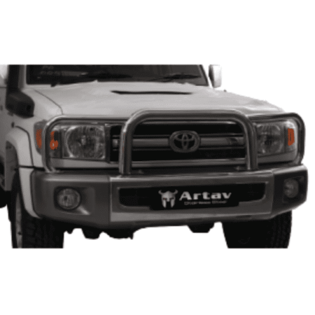 Toyota Landcruiser 70 series Grill Guard Stainless -Artav Bromvoel