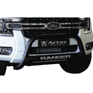 Ranger Next Gen Nudge Bar w Oval Cross Member Black - Artav Bromvoel