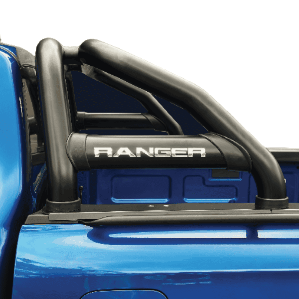 Ranger Next Gen Sports Bar x Oval Side Tubes Black single cab - Artav Bromvoel