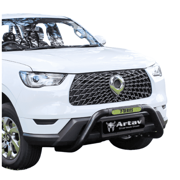 GWM P-Series Nudge Bar Black - Artav Bromvoel Outdoor Accessories