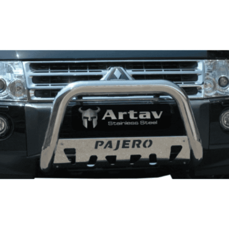 Mitsubishi Pajero Nudge Bar Stainless - Artav Bromvoel