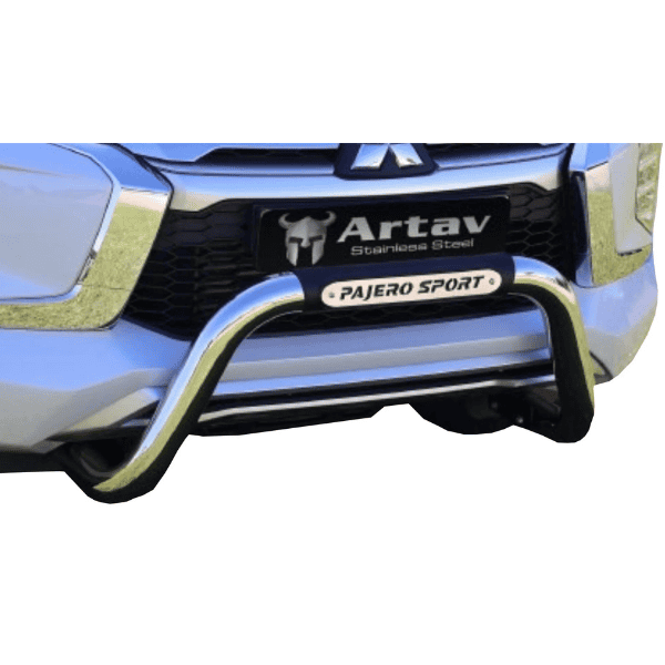 Mitsubishi Pajero Sport 2020 Nudge Bar Stainless - Artav Bromvoel