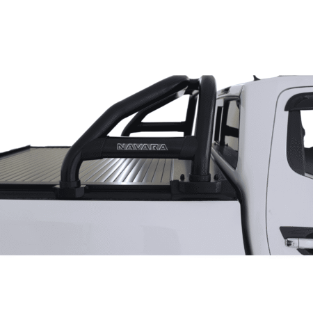 Nissan Navara Securi-Lid Sports Bar Black (Branded Brake Light) - Artav Bromvoel