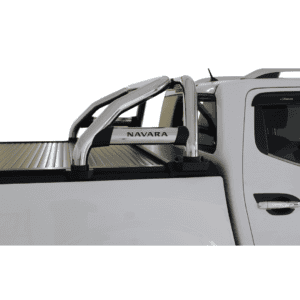 Nissan Navara Securi-Lid Sports Bar Stainless (Branded Brake Light) - Artav Bromvoel