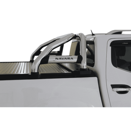 Nissan Navara Securi-Lid Sports Bar Stainless (Branded Brake Light) - Artav Bromvoel