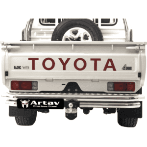 Toyota Landcruiser Rear Step Stainless (Fits ONLY with our Towbar 90031T) - Artav Bromvoel