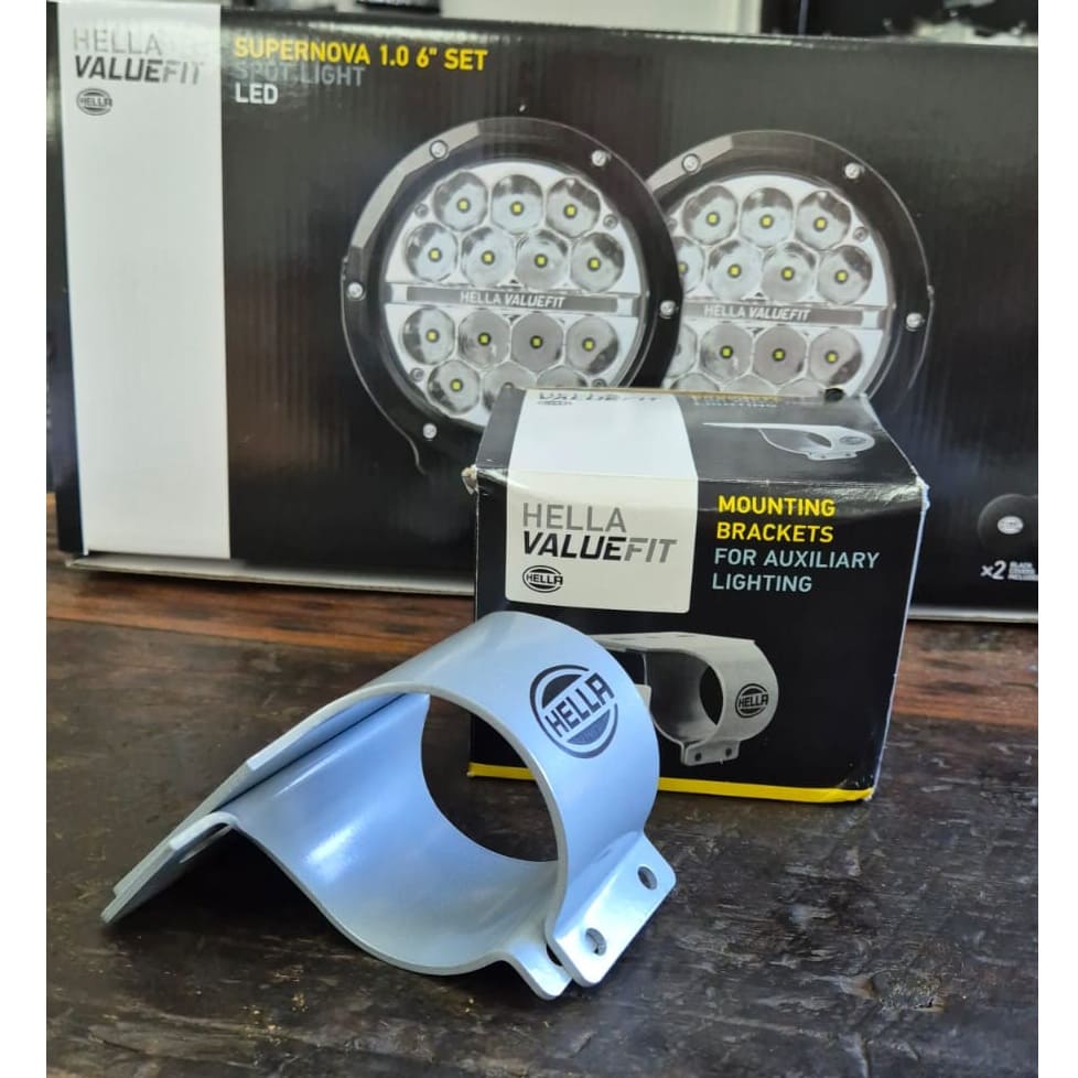 Hella Heavy Duty Bracket - Silver - Bromvoel Outdoor Accessories