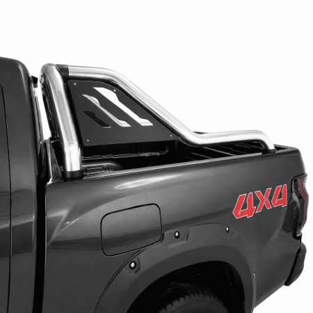 Foton Tunland V7 Extended Sports Bar (Steel Plate) Stainless (2025+) at Bromvoel Outdoor Accessories