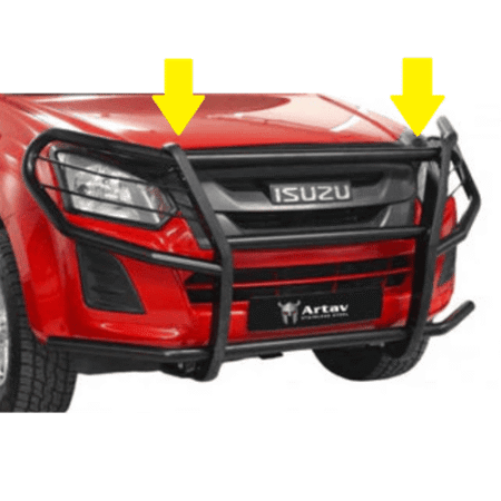 Isuzu DMAX Gen 6 Bushbar Brackets 6mm STANDARD (2013 - 2021) at Bromvoel Outdoor Accessories