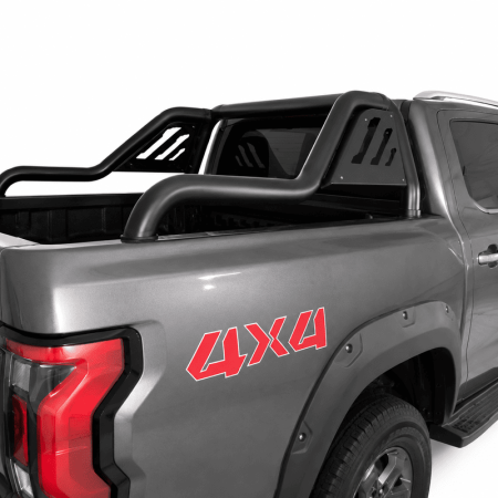 Foton Tunland V9 Extended Sport Bar (Steel Plate) Black (2025+) at Bromvoel Outdoor Accessories