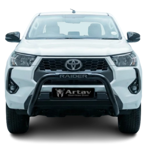 Toyota Hilux Raider Honeycomb Nudge Bar Black (2016+) at Bromvoel Outdoor Accessories