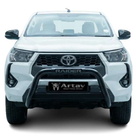 Toyota Hilux Raider Honeycomb Nudge Bar Black (2016+) at Bromvoel Outdoor Accessories