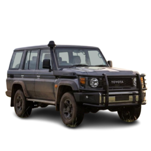 Toyota Landcruiser 70 Series Bush Bar Black (2024+) at Bromvoel Outdoor Accessories