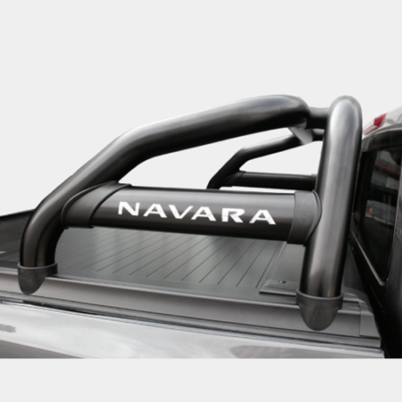 Nissan Navara Securi Lid Sports Bar Black Double Cab (2021+) at Bromvoel Outdoor Accessories