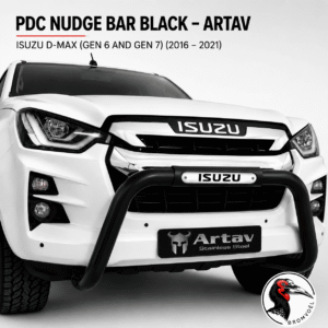 Isuzu DMAX (Gen 6 and Gen 7) (2016 - 2021) PDC Nudge Bar Black at Bromvoel Outdoor Accessories
