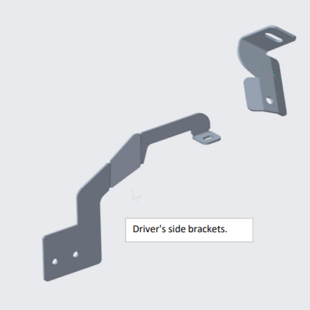 Toyota Hilux GD6 Facelift Model (2020+) Top Support Bracket Set Bromvoel Outdoor Accessories
