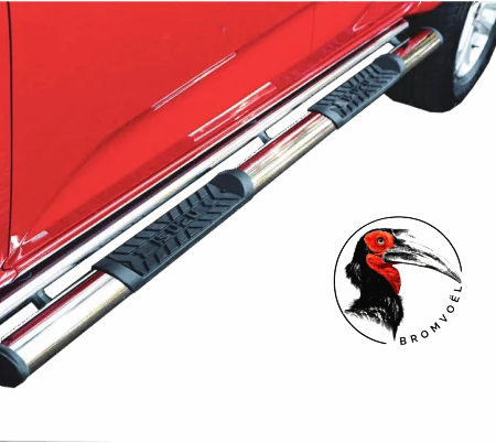 Isuzu DMax Side Steps D/Cab and E/Cab Stainless at Bromvoel Outdoor Accessories