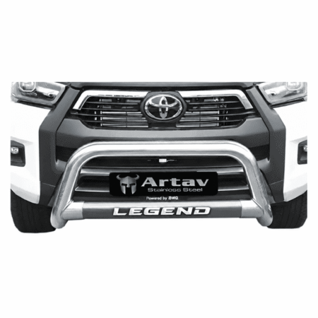 Hilux GD6 Legend Oval Nudge Bar Stainless at Bromvoel Outdoor Accessories