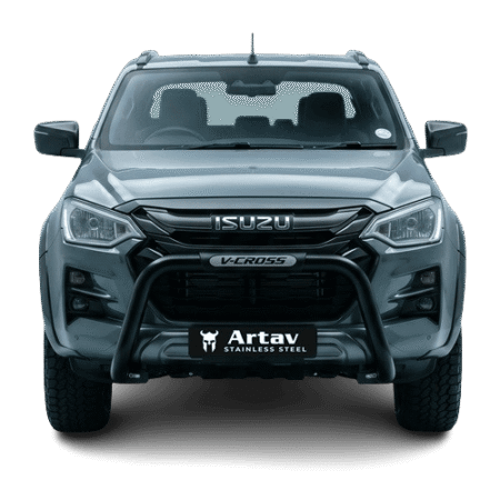Isuzu Gen 7 VCROSS Branded PDC Nudge Bar Black (Fits Gen7 Facelift Model) (2022 - 2025) at Bromvoel Outdoor Accessories