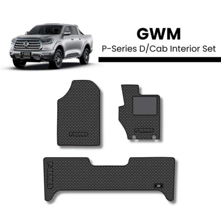 GWM P-Series Double Cab (2019+) Interior Mat Set at Bromvoel Outdoor Accessories