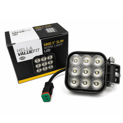 Hella ValueFit Square S800 3 Slim Work Light at Bromvoel Outdoor Accessories