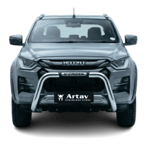 Isuzu Gen 7 VCROSS Branded PDC Nudge Bar Stainless (Fits Gen7 Facelift Model) (2022 -2025) at Bromvoel Outdoor Accessories